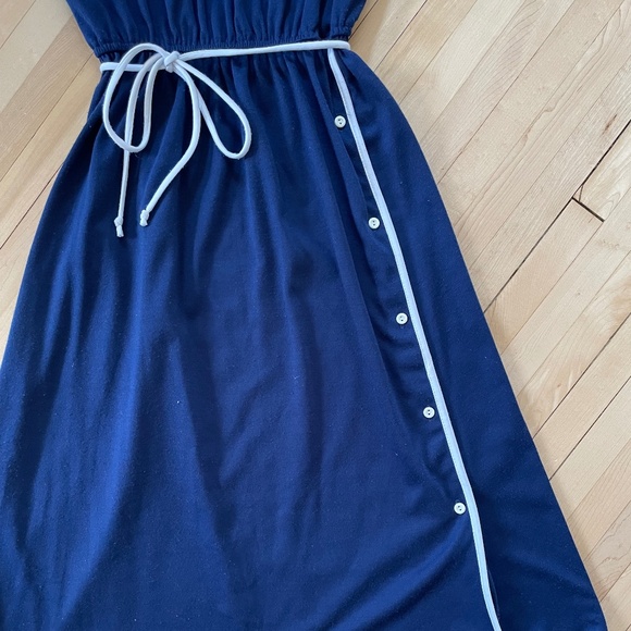 Vintage Miss Oops California navy and white trim dress - Picture 10 of 15